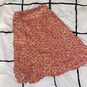 Floral print skirt